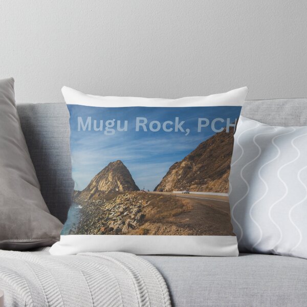Mugu Rock, PCH Throw Pillow