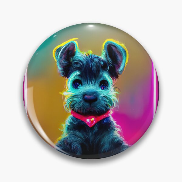 Item preview, Schnauzer Puppy, Neon Dogs, fantastic design perfect for people who love Schnauzers. Grab this design as a gift for your husband, sister or boyfriend, who loves dogs. designed and sold by KnickyKnackyDD.