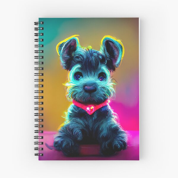 Item preview,  Schnauzer Puppy, Neon Dogs, fantastic design perfect for people who love Schnauzers. Grab this design as a gift for your husband, sister or boyfriend, who loves dogs.  designed and sold by KnickyKnackyDD.