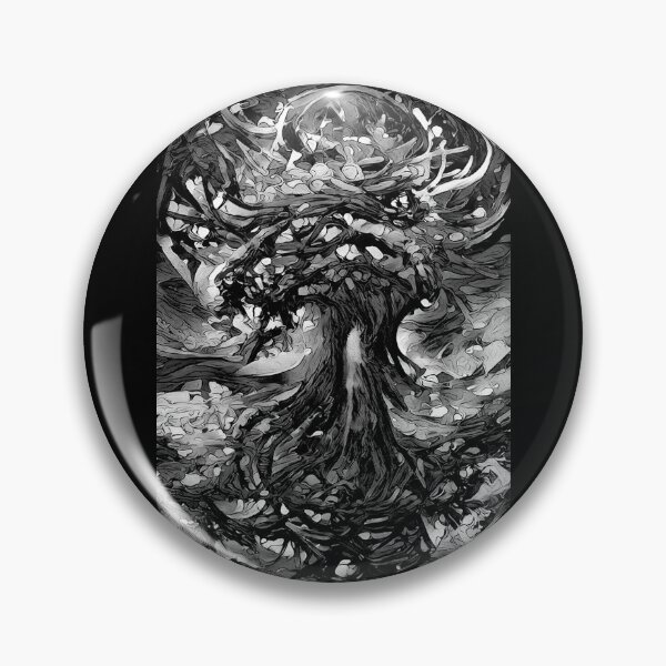 Item preview, Yggdrasil Design 3 - The World Tree (Black & White) - spcreationsco22 designed and sold by SpCreationsCo22.