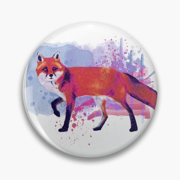 Item preview, Colorful Neon Red Fox  designed and sold by reddogbuckeye.