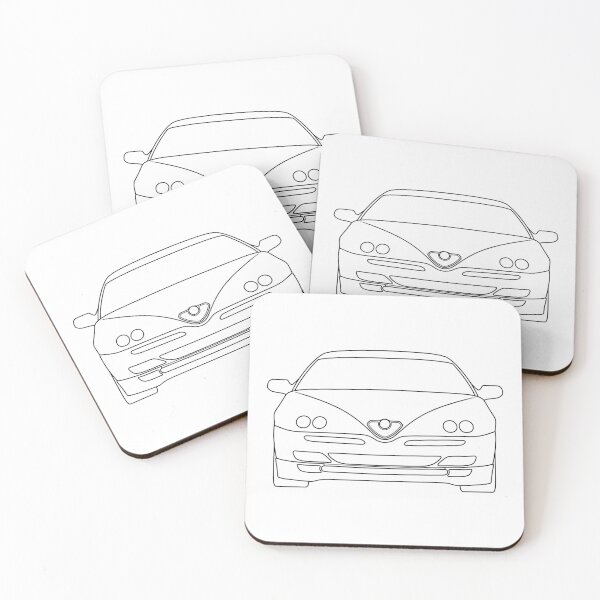 Item preview, Alfa Romeo GTV Spider Type 916 black lines designed and sold by EdimDesign.