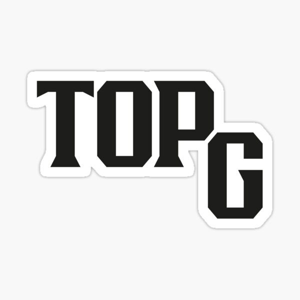 "Top G Hustler Gear" Sticker for Sale by JokesonClothing Redbubble