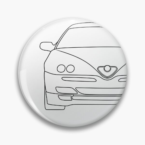 Item preview, Alfa Romeo GTV black lines best t-shirt design designed and sold by EdimDesign.