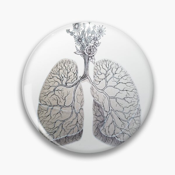 Item preview, Floral Lungs | Floral Anatomy Illustration designed and sold by Karli Mogen.