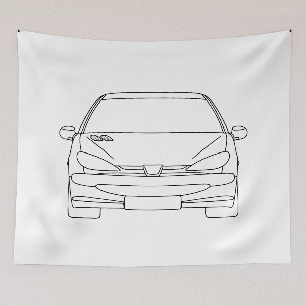 Item preview, Peugeot 206 black lines designed and sold by EdimDesign.