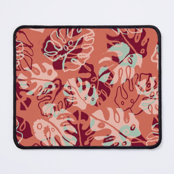 Item preview, Coral Monstera Leaves designed and sold by Carolina Diaz.