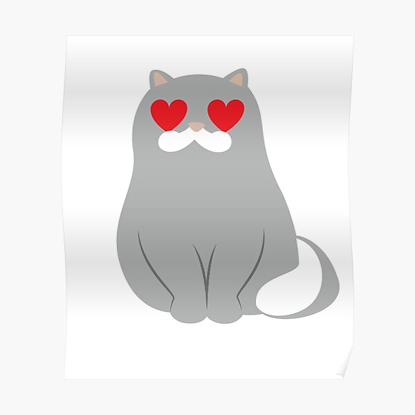 Grey Seal Emoji Poster