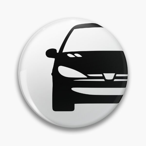 Item preview, Peugeot 206 front black silhouette designed and sold by EdimDesign.