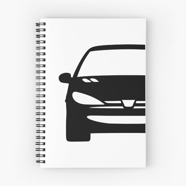 Item preview, Peugeot 206 front black silhouette designed and sold by EdimDesign.