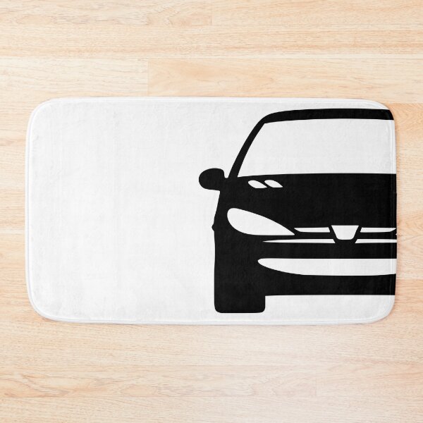 Item preview, Peugeot 206 front black silhouette designed and sold by EdimDesign.