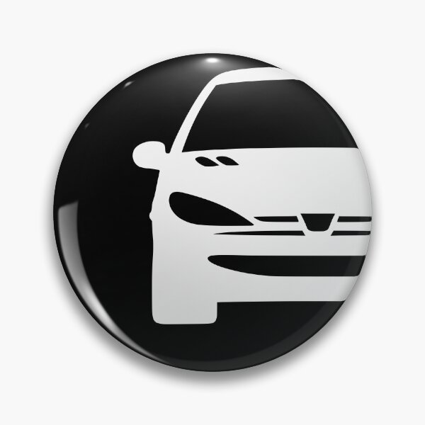 Item preview, Peugeot 206 front white silhouette designed and sold by EdimDesign.