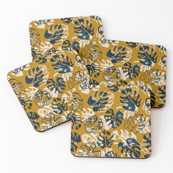 Item preview, Gold Monstera Leaves designed and sold by Carolina Diaz.