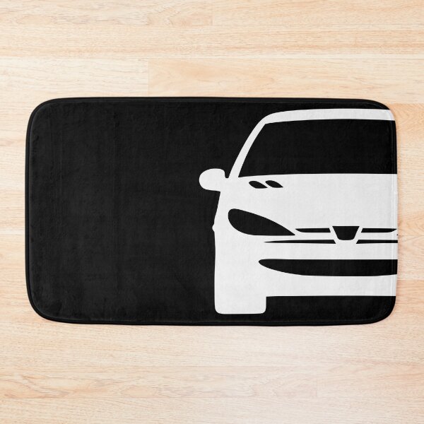 Item preview, Peugeot 206 front white silhouette designed and sold by EdimDesign.