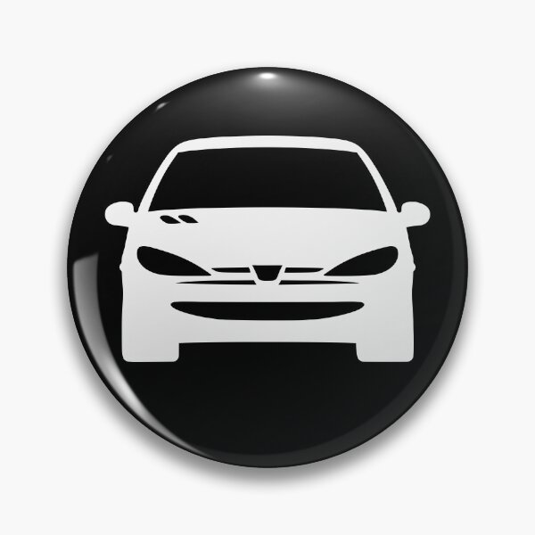Item preview, Peugeot 206 white silhouette designed and sold by EdimDesign.