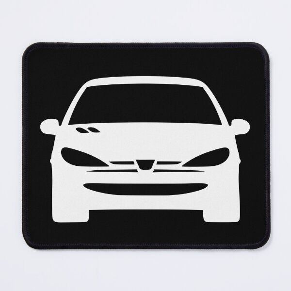Item preview, Peugeot 206 white silhouette designed and sold by EdimDesign.