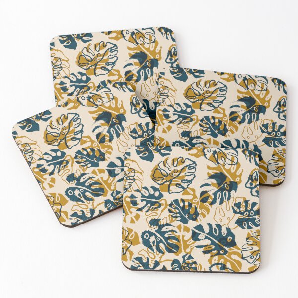 Item preview, Ivory Monstera Leaves designed and sold by Carolina Diaz.