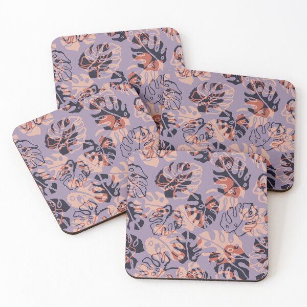 Item preview, Lilac Monstera Leaves designed and sold by Carolina Diaz.