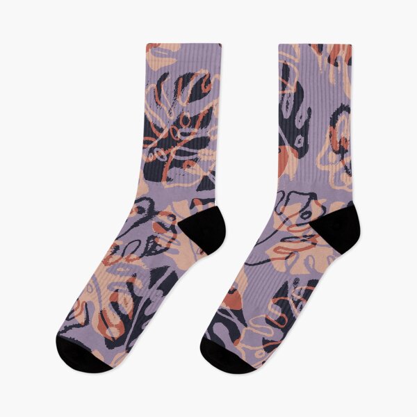 Item preview, Lilac Monstera Leaves designed and sold by Carolina Diaz.