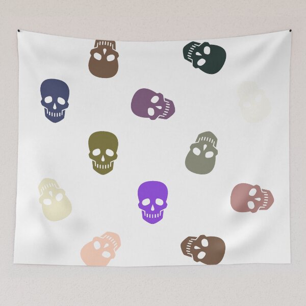Item preview, Abstract Multi Color Skull Pattern  designed and sold by Pixel4Art.