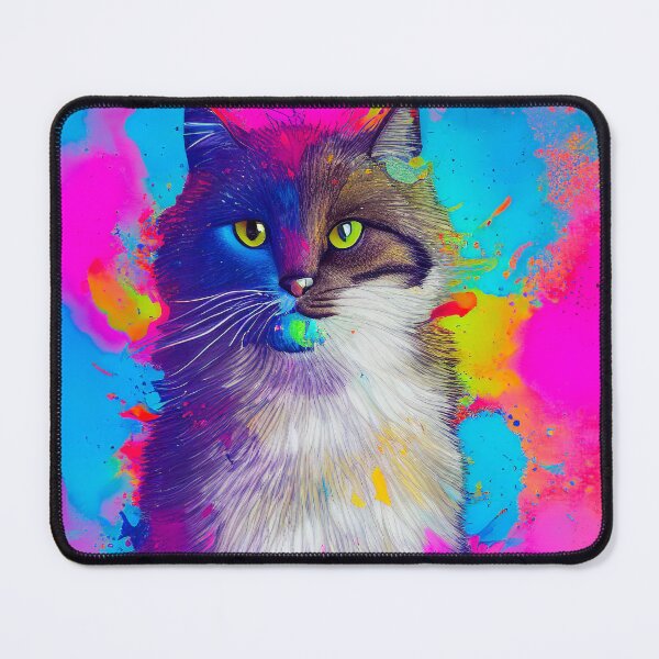 Item preview, cat colorful portrait designed and sold by joakynrivas.