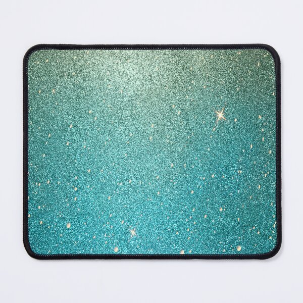 Item preview, Golden Turquoise Blue Glitter Ombre Gold Color Modern Nature Colours designed and sold by HalloweenGift.