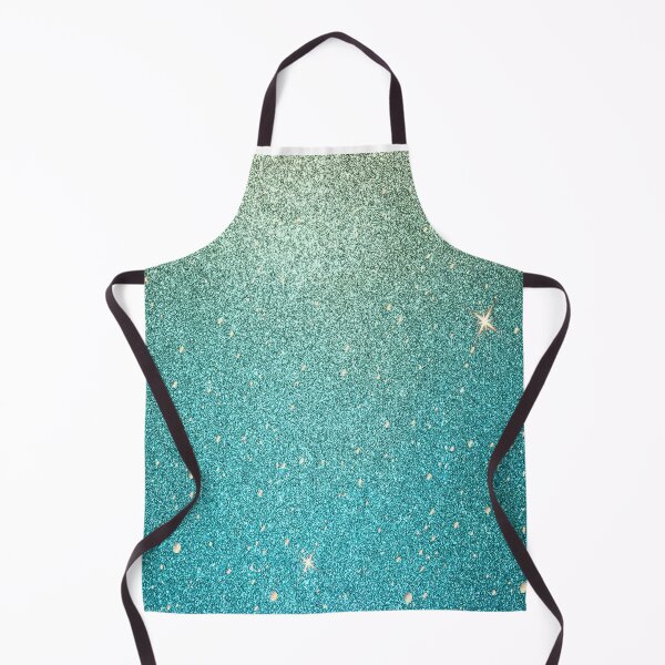 Item preview,  Golden Turquoise Blue Glitter Ombre Gold Color Modern Nature Colours designed and sold by HalloweenGift.