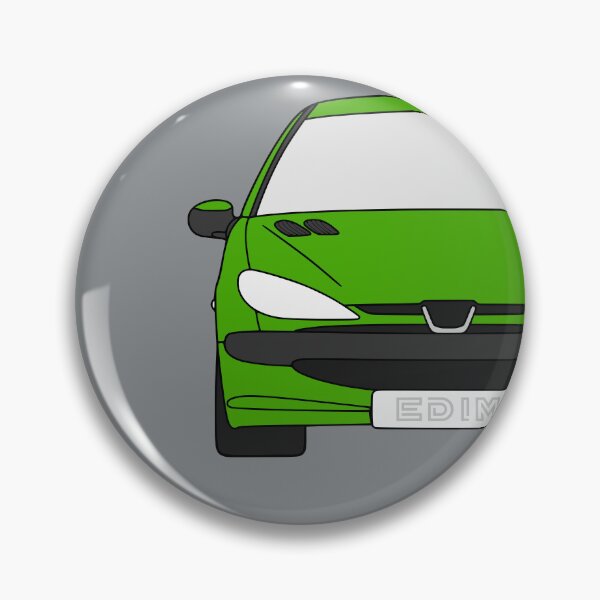 Item preview, Peugeot 206 front apple green color designed and sold by EdimDesign.