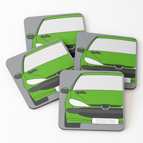 Item preview, Peugeot 206 front apple green color designed and sold by EdimDesign.