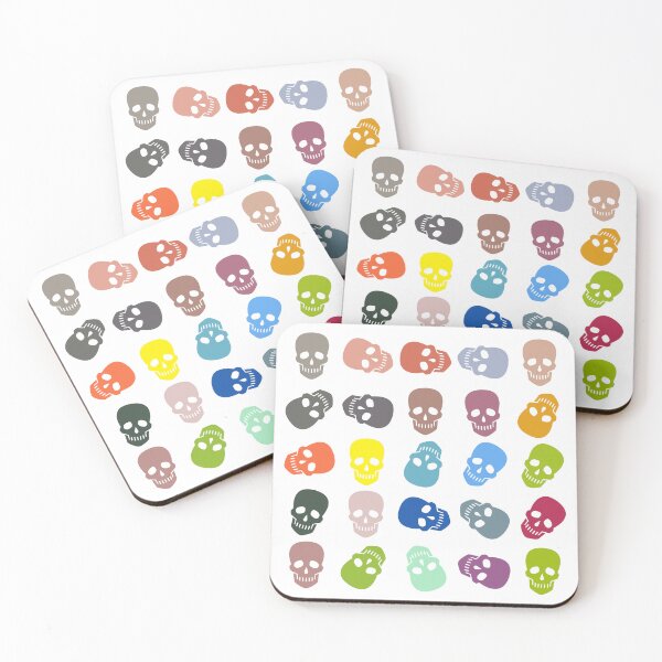 Item preview, Abstract Multi Color Skull Pattern  designed and sold by Pixel4Art.