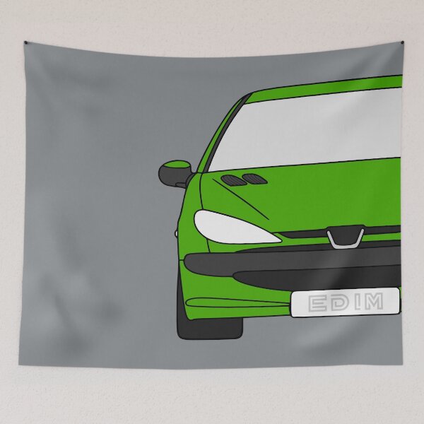 Item preview, Peugeot 206 front apple green color designed and sold by EdimDesign.
