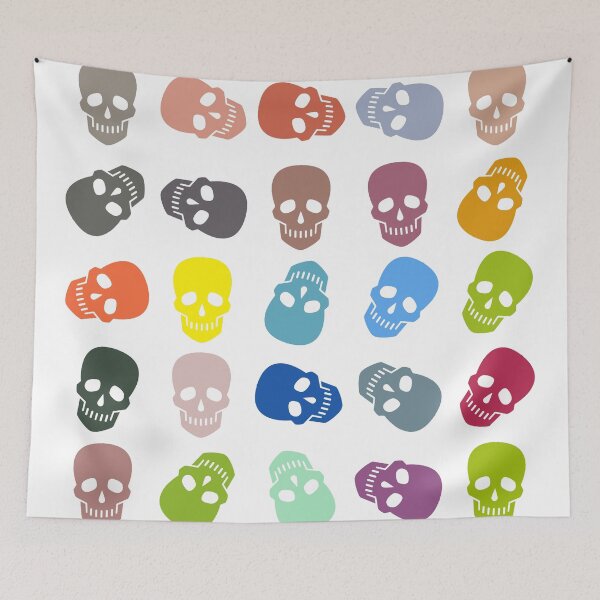 Item preview, Abstract Multi Color Skull Pattern  designed and sold by Pixel4Art.