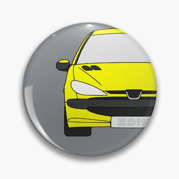 Item preview, Peugeot 206 front yellow color designed and sold by EdimDesign.