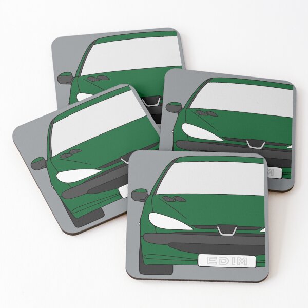 Item preview, Peugeot 206 front forest green color designed and sold by EdimDesign.