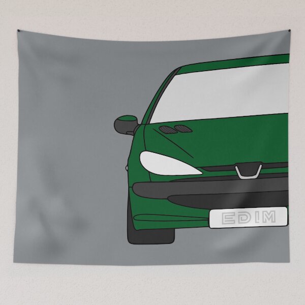 Item preview, Peugeot 206 front forest green color designed and sold by EdimDesign.