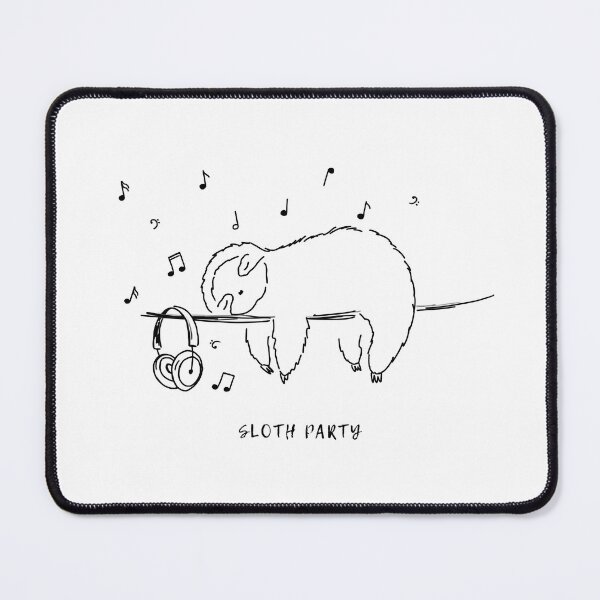 Item preview, Cool sleeping sloth and music. Sloth Party designed and sold by Aleksse.