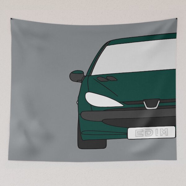 Item preview, Peugeot 206 front bottle green color designed and sold by EdimDesign.