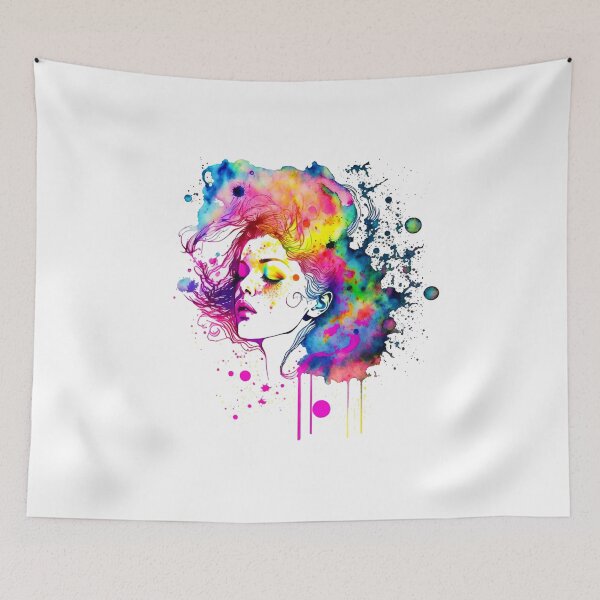 Item preview, Color Splash Woman designed and sold by Ajolan.