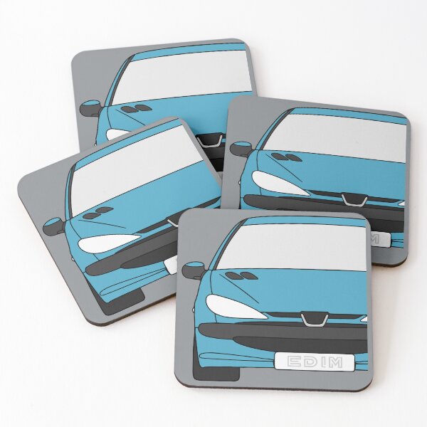 Item preview, Peugeot 206 front baby blue color designed and sold by EdimDesign.