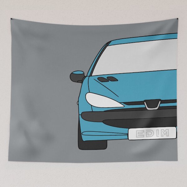 Item preview, Peugeot 206 front baby blue color designed and sold by EdimDesign.