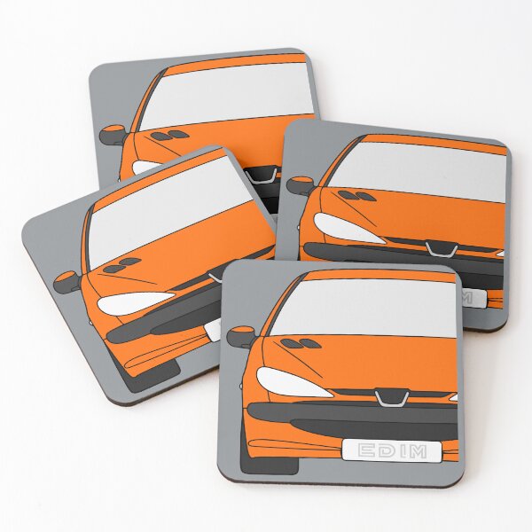 Item preview, Peugeot 206 front orange color designed and sold by EdimDesign.