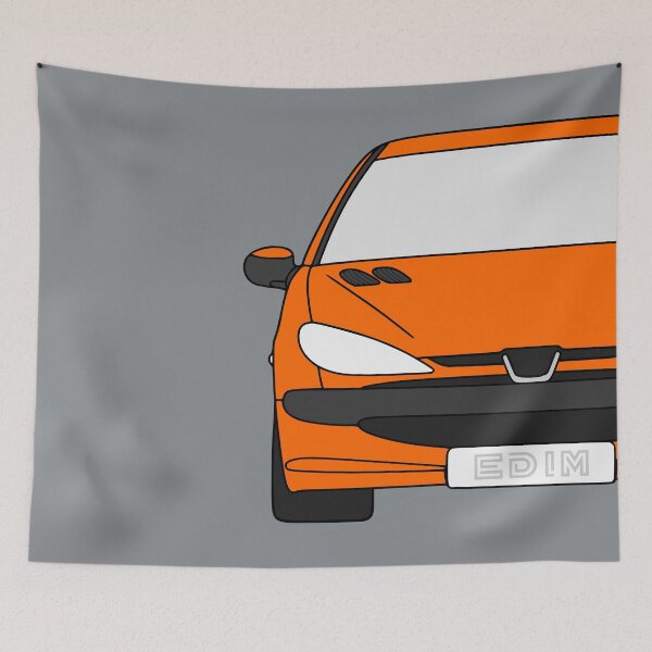 Item preview, Peugeot 206 front orange color designed and sold by EdimDesign.