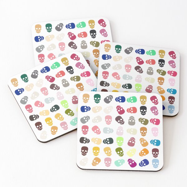 Item preview, Abstract Multi Color Skull Pattern  designed and sold by Pixel4Art.