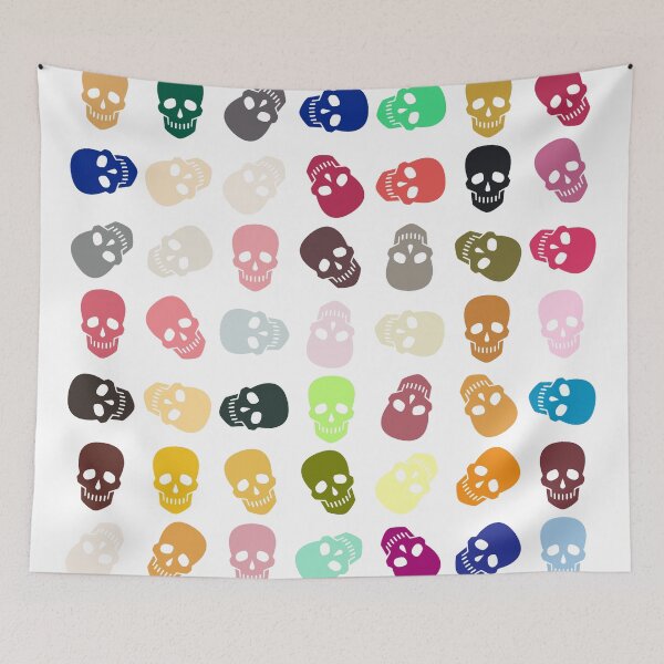 Item preview, Abstract Multi Color Skull Pattern  designed and sold by Pixel4Art.