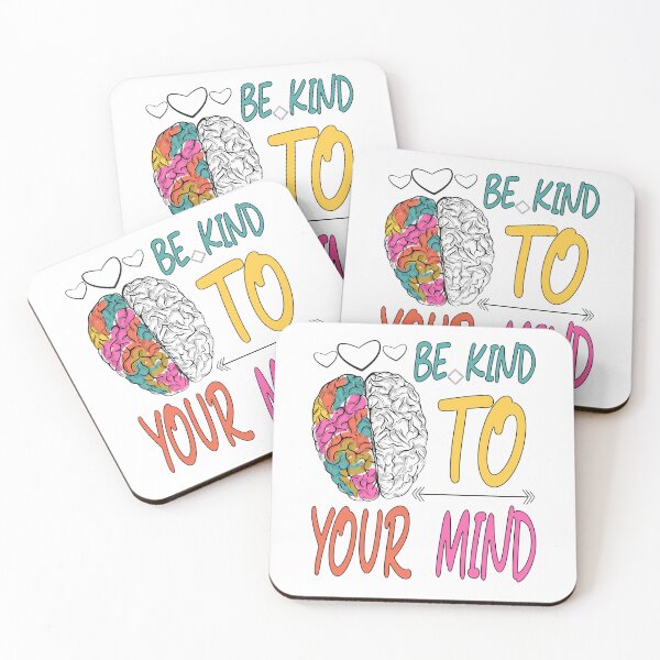 Item preview, Be Kind To Your Mind Mental Health Positive Vibes Quotes For Girls designed and sold by MediTees.