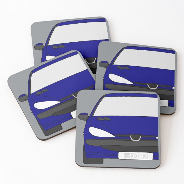 Item preview, Peugeot 206 front blue color designed and sold by EdimDesign.