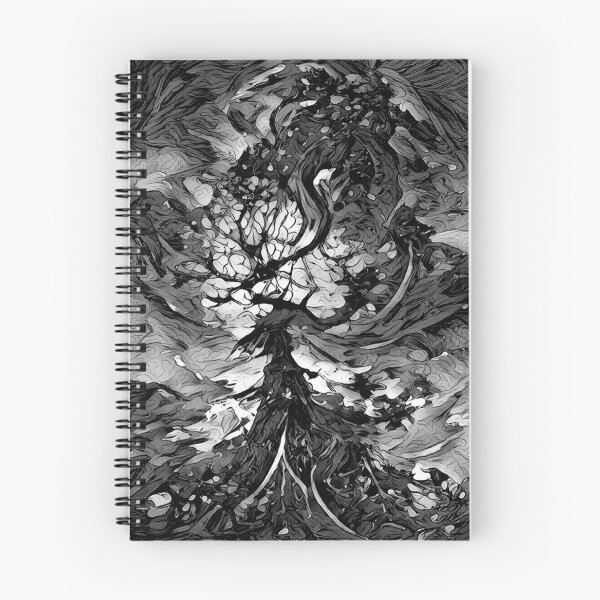 Item preview, Yggdrasil Design 4 - Destruction of the World Tree (Black & White) - spcreationsco22 designed and sold by SpCreationsCo22.