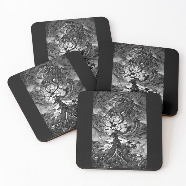 Item preview, Yggdrasil Design 4 - Destruction of the World Tree (Black & White) - spcreationsco22 designed and sold by SpCreationsCo22.