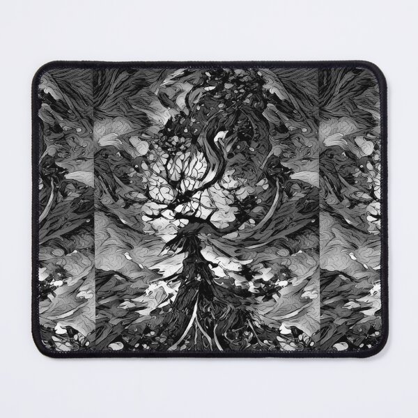 Item preview, Yggdrasil Design 4 - Destruction of the World Tree (Black & White) - spcreationsco22 designed and sold by SpCreationsCo22.