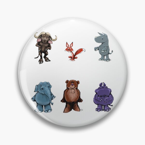Item preview, Pegatinas de animales x6 designed and sold by KipeArtworks.